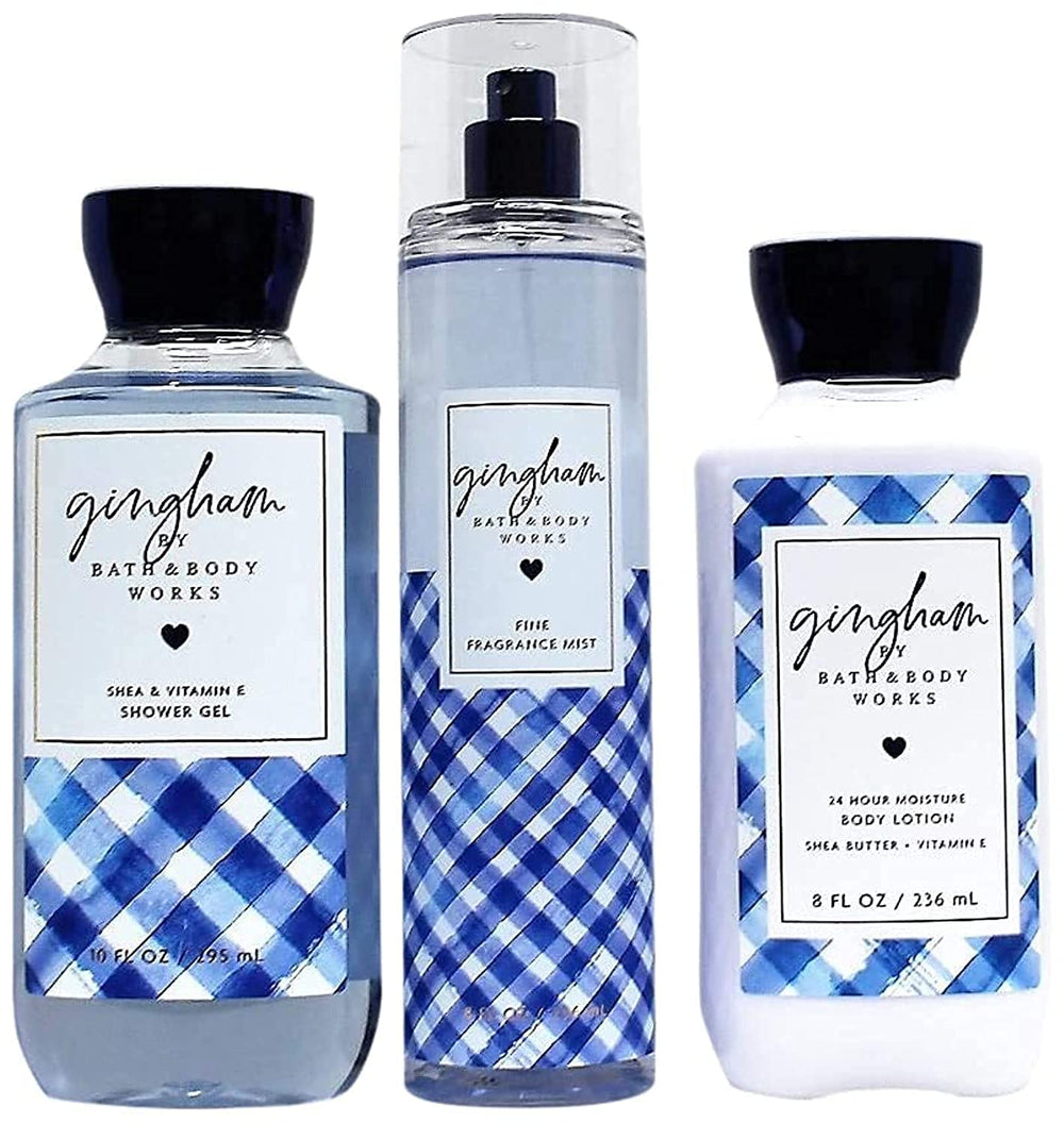 Bath & Body Works Gingham shower gel pour for refreshing mornings