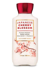 Bath & Body Works Japanese Cherry Blossom daily trio packaging showing the three products