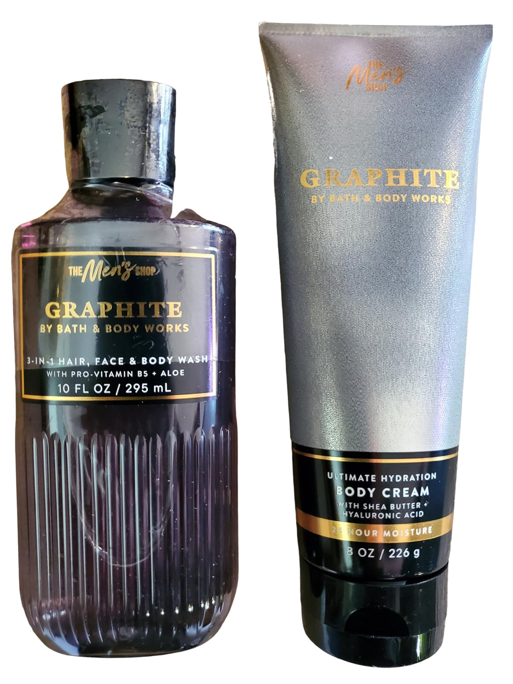Bath & Body Works Men's Graphite bottle artwork varies for shelf appeal.