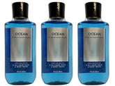 Bath & Body Works Ocean 3-pack 2-in-1 hair and body wash bottle front for daily refreshing.