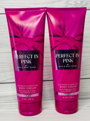 Bath & Body Works Perfect in Pink cream texture for easy application