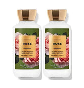 Bath & Body Works Rose Super Smooth Lotion 2-pack bottle front for daily moisture.
