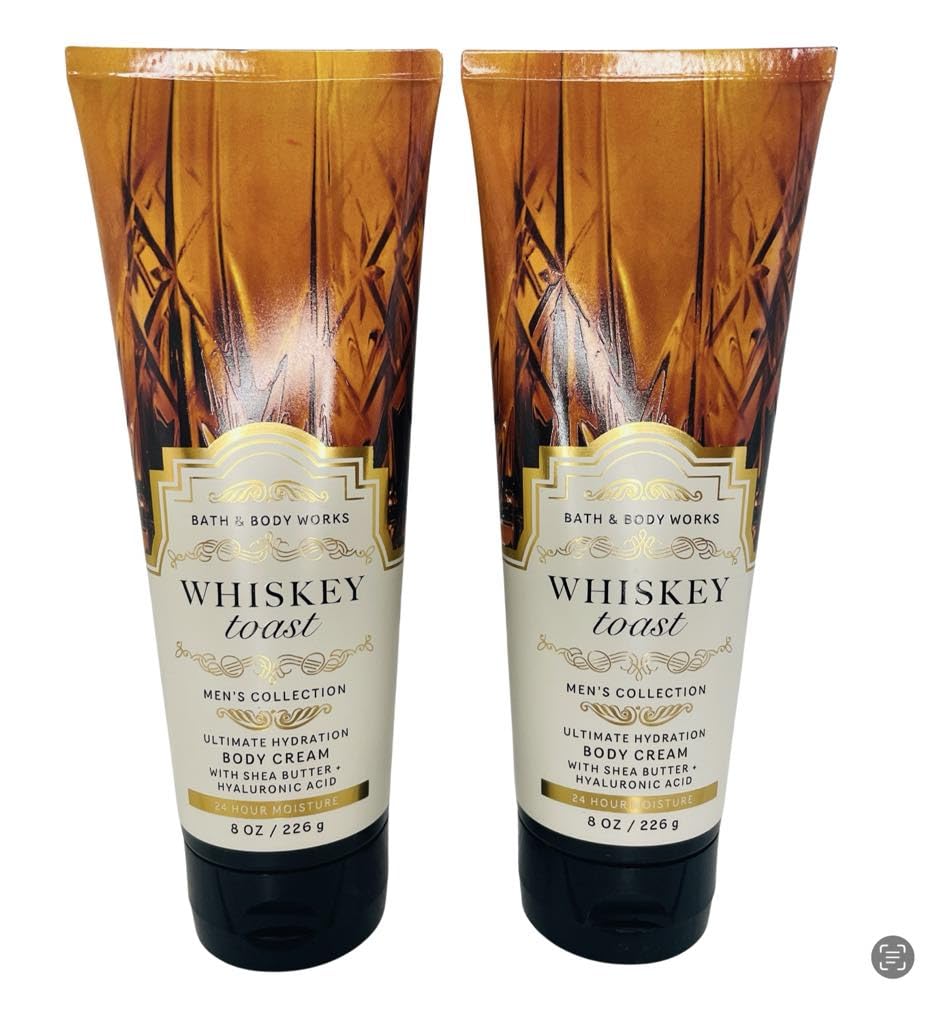 Bath & Body Works Whiskey Toast tubes offer soft skin with a comforting citrus–whiskey scent