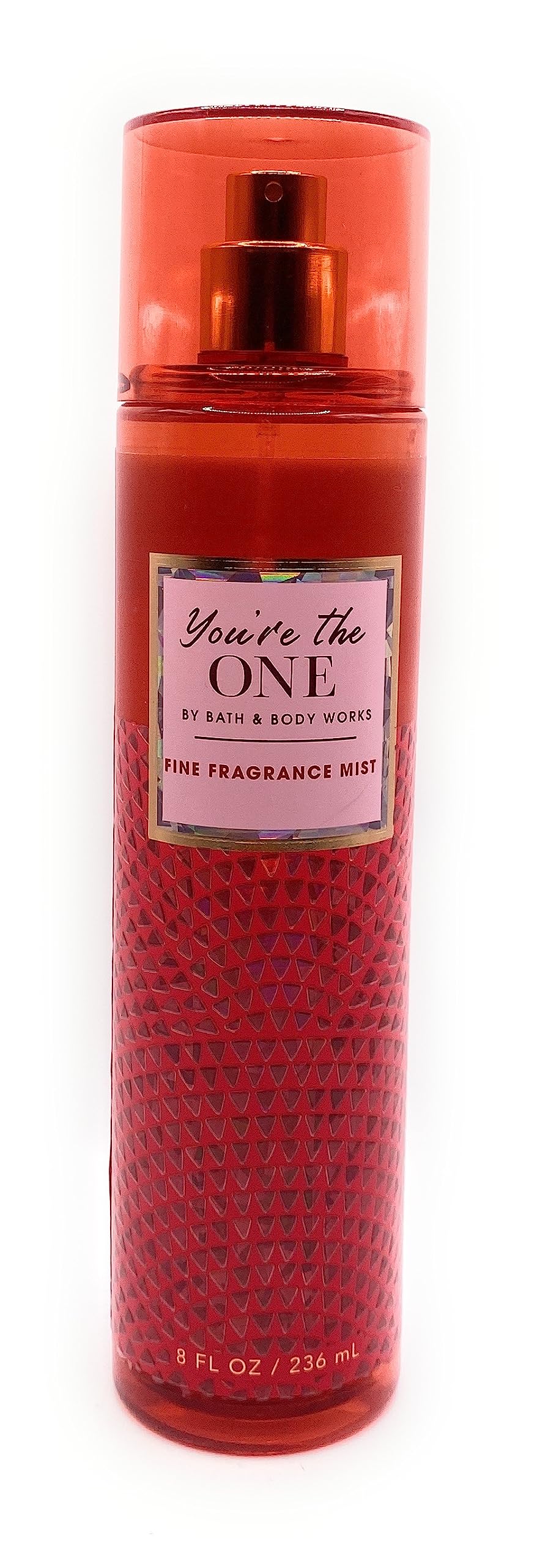Bath & Body Works You're The One fragrance mist bottle closeup for long-lasting layering.