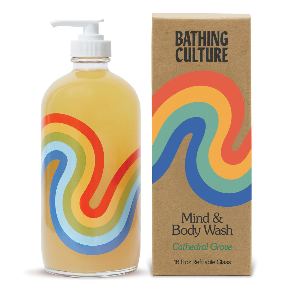 Bathing Culture Cathedral Grove bottle with sustainable packaging for eco-friendly cleansing.