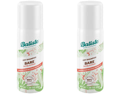 Batiste Bare dry shampoo bottle closeup demonstrates quick refresh.