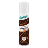 Batiste Dark Dry Shampoo bottle shows 6.35 oz size for quick refresh.
