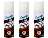 Batiste Dark Dry Shampoo mini pack bottle closeup shows quick root refresh.