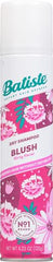 Batiste Dry Shampoo Blush spray action captures easy, mess-free application.