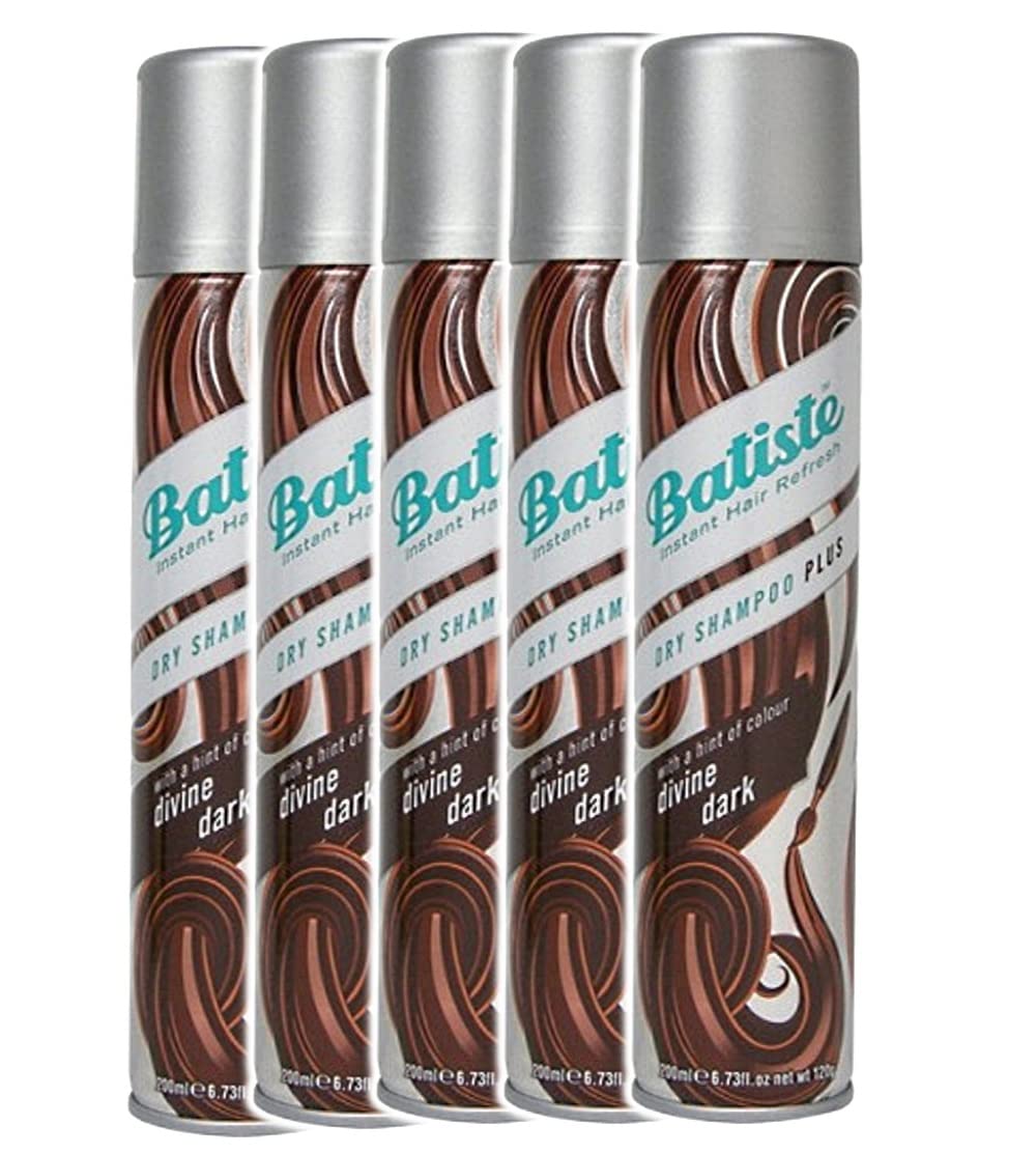 Batiste Dry Shampoo Dark & Deep Brown bottle refreshes roots between washes.