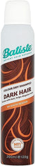 Batiste Dry Shampoo Dark & Deep Brown pack-of-3 bottles back view highlights value for brunettes.