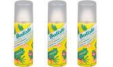 Batiste Tropical dry shampoo bottle front view for quick hair refresh.