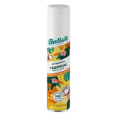 Batiste Tropical Dry Shampoo bottle provides quick root refresh.