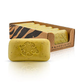 Baudelaire Sea Loofa Soap pack shot highlights luxury and hydration.