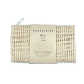 Baudelaire sisal wash cloth close-up showing gentle texture for everyday exfoliation