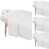 Bavlesfuire premium microfiber massage table sheets closeup showing soft, durable fabric for daily use