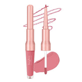 Bayfree packaging shows the 2-in-1 lip liner-stain for on-the-go convenience.