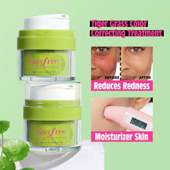 bayfree Cica Tiger Grass Color Correcting Treatment swatches show natural tint for even skin tone