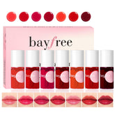 bayfree lip tint stain set packaging shows a compact travel-friendly case for on-the-go color