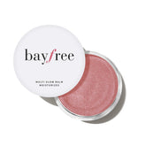 Bayfree Multi Glow Balm compact swatch shows creamy texture for radiant cheeks