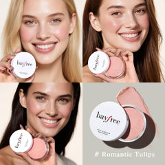 Bayfree Multi Glow Balm rosy cheek blush swatch provides natural daily radiance.