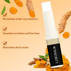 Baysea Lumibalm turmeric eye cream closeup highlighting turmeric-rich formula