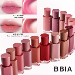 BBIA Glow Tint closeup gloss finish highlights shimmering pigment with a comfortable look.