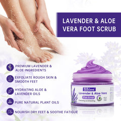 BBlove Lavender Sugar Scrub buffs rough skin to reveal softness