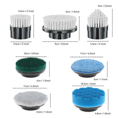 BCQDOL spin-scrubber conner-brush corner cleaning head for tight gaps around faucets and grout.