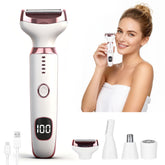 Beanify shaver with LED display on handle showing battery level