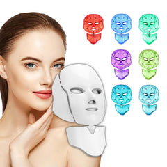 BeaRay LED face mask full view with seven color modes for radiant skin.