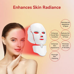 BeaRay LED face mask worn close-up showing comfortable fit.