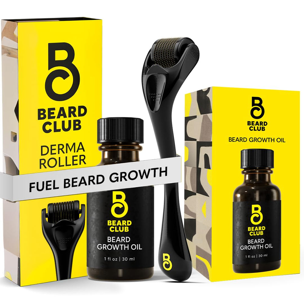 The Beard Club derma roller 540 needles close-up for skin refreshment