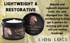 Beard Gains Lion Locs applying moisturizer to locks demonstrates easy retwist and moisture.