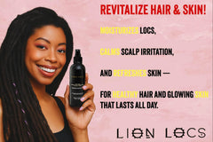 Beard Gains Lion Locs Rosewater Spray on dreadlocks for hydration and refresh