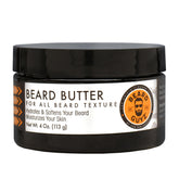 Beard Guyz Beard Butter bottle closeup showcasing creamy formula for easy application