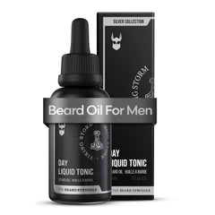 Beard Struggle Day Liquid Tonic Viking Storm bottle front moisturizes beard and skin.