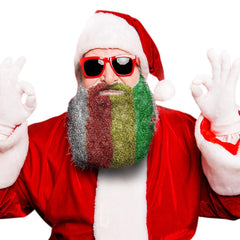 Beardaments Glitterbeard Kit colors on beard offer bold, holiday-ready looks.