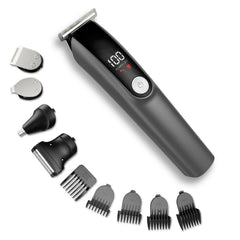 Beard Trimmer 5-in-1 main body close-up highlighting ergonomic grip for precise grooming.