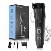 Beatslm beard-trimmer zoom-wheel shows 20-length precision for customizable facial hair styles at home