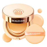 BEAUDIANI Natural Coverage compact open showcases pink-gold design for portable touch-ups