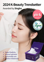 BEAUDIANI Pepti Collagen Mask application on face demonstrates soothing coverage