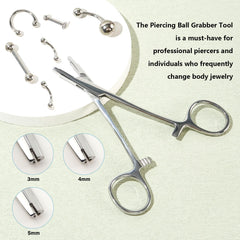 Beautidots Piercing Ball Grabber Tool in use demonstrating compatibility with multiple jewelry types