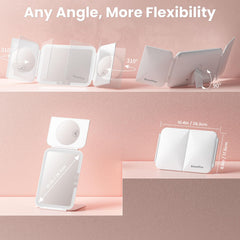 Beautifive precision magnification with 1X, 3X, and 10X lenses for full-face and detail work