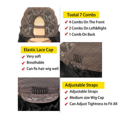 Beautkol U Part wig cap construction offers breathable, comfortable fit