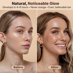 Beauty by Earth spray mist being applied for even, streak-free tint