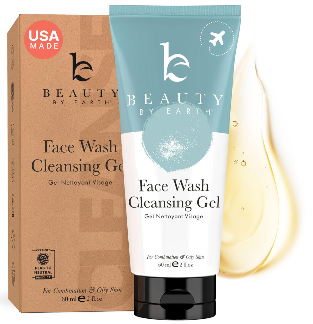 Beauty by Earth Clean Face Wash bottle front for everyday gentle cleansing