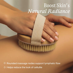 Beauty by Earth exfoliating brush image highlights gentle skin renewal before or after shower