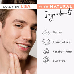 Beauty by Earth exfoliating particles closeup highlighting natural exfoliants
