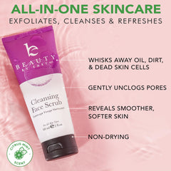 Beauty by Earth exfoliator demonstrates deep cleansing and pores refinement.
